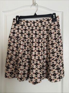 LOFT Women’s Lined Pull-On Tiered Mini Skirt, SZ S